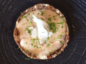 Raw Lemon Tart at Vegan Gorilla in Nice