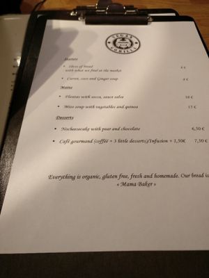 Vegan Gorilla menu at Vegan Gorilla in Nice