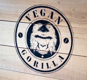 logo at Vegan Gorilla in Nice