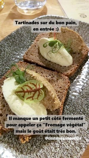 Entrée at Vegan Gorilla in Nice