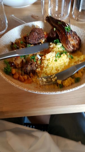 falafel couscous at Vegan Gorilla in Nice
