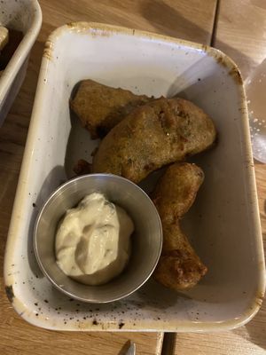 Beignets d’aubergine at Vegan Gorilla in Nice
