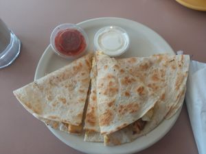 Not another quesadilla at The Coffeehouse and Deli in Normal