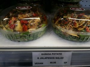 Quinoa potato and jelapenos salad at Eat in Cheltenham