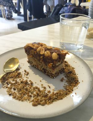 Raw snickers bar at Serotonin Eatery in Burnley