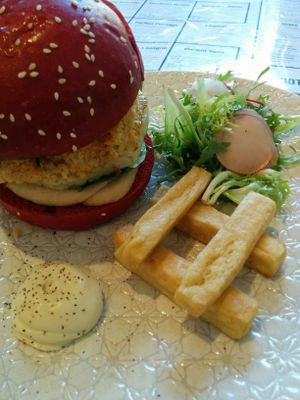 Serotonin Burger at Serotonin Eatery in Burnley