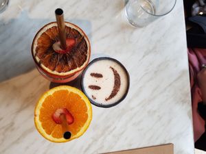 Delicious drinks at Serotonin Eatery in Burnley