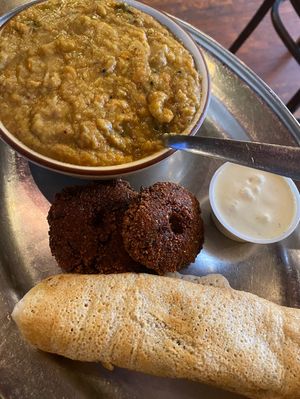 Southern Sampler at Annapurna's World Vegetarian Cafe - UNM in Albuquerque
