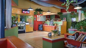 The restaurant at Annapurna's World Vegetarian Cafe - UNM in Albuquerque