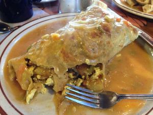 breakfast burrito  at Annapurna's World Vegetarian Cafe - UNM in Albuquerque