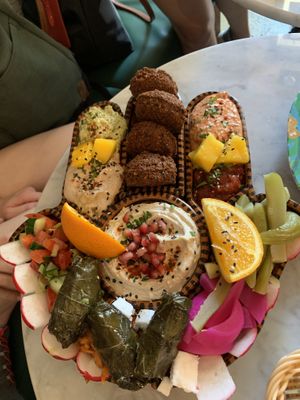 Meze platter at Mango Vegan Street Food - Powisle in Warsaw