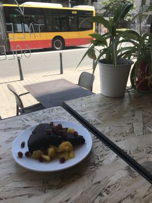 Nice place to sit at Mango Vegan Street Food - Powisle in Warsaw