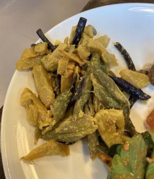 Sweet potato salad with curry dressing at Eat Well Canteen 慧食堂 in New Territories