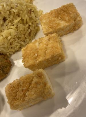 Vegan Parmesan Tofu at Eat Well Canteen 慧食堂 in New Territories