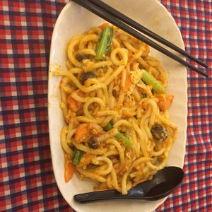 dry fried udon at Book Cafe - Hamilton in Penang