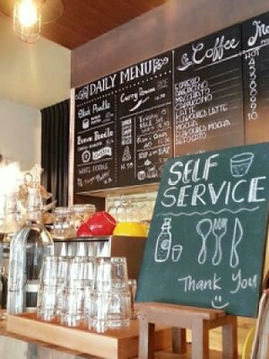 inside the cafe at Brown Poodle in Penang