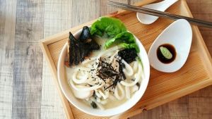 Vegan Soy Promfet Udon Soup  at Brown Poodle in Penang