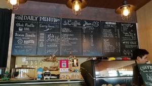 blackboard at Brown Poodle in Penang