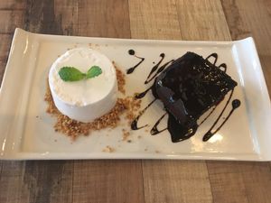 Best vegan brownie and vegan icecream! at Brown Poodle in Penang