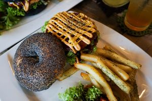 burger at Brown Poodle in Penang