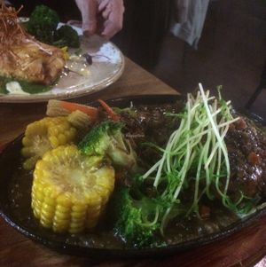 sizzling tofu at V Series in Kew