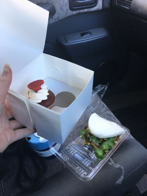 Mini red velvet cupcake ($2.50)  at V Series in Kew
