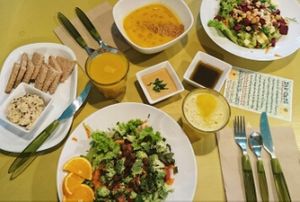 a little bit of everything  at Ink FarmFood Cafe in Lisbon