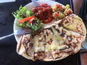 Quesadilla 70k ( the vegan cheese is amazing!) at EL Cafe International Vegan Food in Phan Thiet