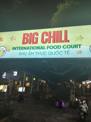 Inside a super good vibe food court🤩 at EL Cafe International Vegan Food in Phan Thiet