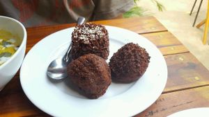 Vegetable balls at EL Cafe International Vegan Food in Phan Thiet