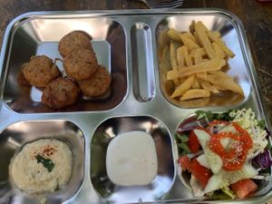 Hommus dish at EL Cafe International Vegan Food in Phan Thiet