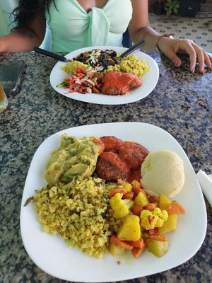 Delicios vegan food. Yummy at Cozinha Divina in Olinda