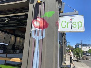 Outside  at Crisp in Portland
