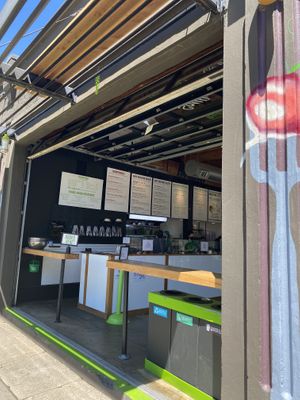 Outside dining at Crisp in Portland