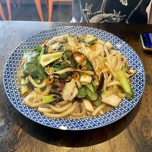 Udon noodles at Vegeme in South Brisbane