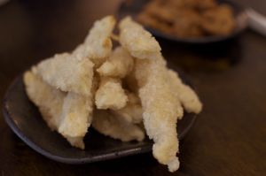 Salt and pepper King Oyster Mushrooms at Vegeme in South Brisbane