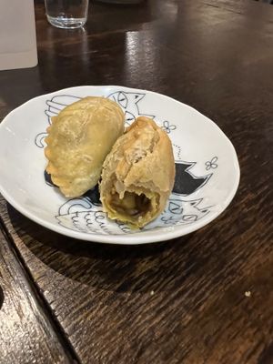 Curry puffs   at Vegeme in South Brisbane