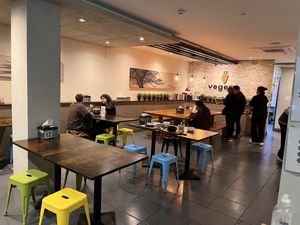 Busy and popular but fast service  at Vegeme in South Brisbane