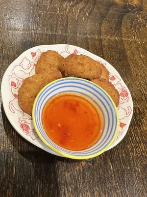 Vegan nuggets   at Vegeme in South Brisbane