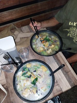 Satay & Misu Soup at Vegeme in South Brisbane