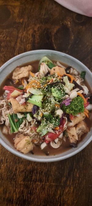Kuku noodles (kelp broth) at Vegeme in South Brisbane