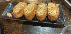 Fried inari   at Vegeme in South Brisbane