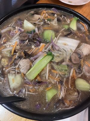 Mushroom soup   at Vegeme in South Brisbane
