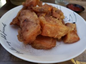 Sweet potatoes dessert at Vegeme in South Brisbane