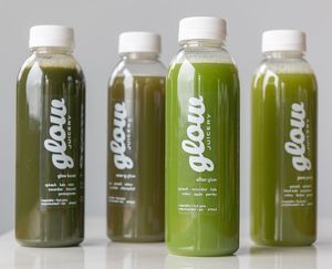 Fuel your body with 7 pounds of micro- nutrient dense organic fruits and vegetables in every bottle of Glow Juice! 15 flavours to choose from. at The Beach Cafe in Red Deer