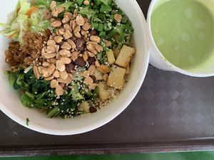 Disposables are used. Bring your own containers for the next visit! One for the tea and the other for the mains   at Living Wholesome 生活天然健康素食 - Bukit Timah in Central Singapore