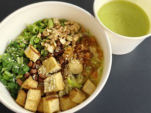 Thunder tea bee hoon at Living Wholesome 生活天然健康素食 - Bukit Timah in Central Singapore