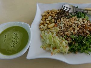 this is the $7 portion. the tofu and peanut are crunchy, the veggie are fresh and juicy at Living Wholesome 生活天然健康素食 - Bukit Timah in Central Singapore