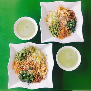 Brown rice and beehoon thunder tea rice set at Living Wholesome 生活天然健康素食 - Bukit Timah in Central Singapore