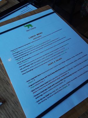 Today's menu at Green Elephant Vegetarian Bistro & Bar in Portsmouth